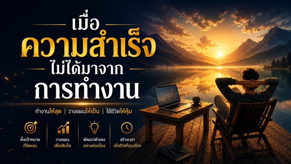 เมื่อความสำเร็จไม่ได้มาจากการทำงาน
